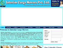 Tablet Screenshot of interimcargomovers.com